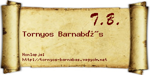 Tornyos Barnabás névjegykártya